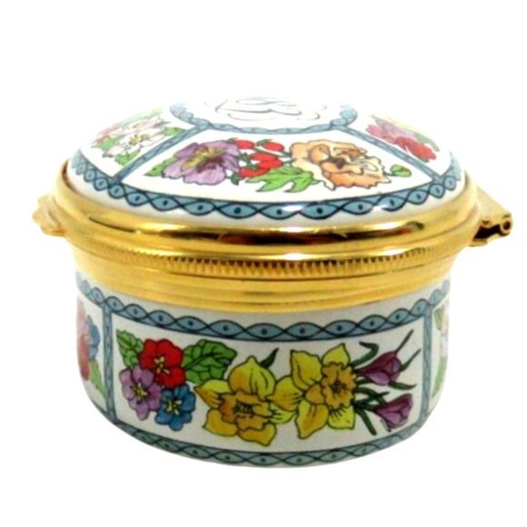 1983 A Year To Remember HALCYON DAYS Enamel Trinket Box and Presentation Case - Picture 4 of 11